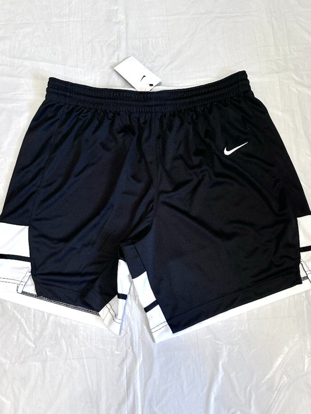 Nike Men's Dri-FIT Overtime Short Black/White DN6643-012 Men’s Sz 2XLBasketball